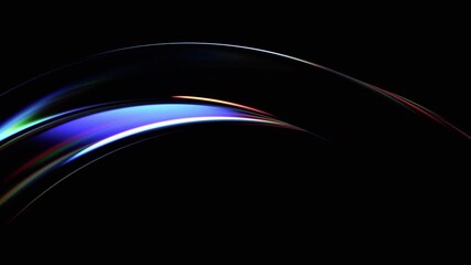 Wall Mural - Abstract animation, background with color refraction effect, 4k seamless looped video, 3d render