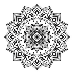 Wall Mural - Intricate Mandala Round
