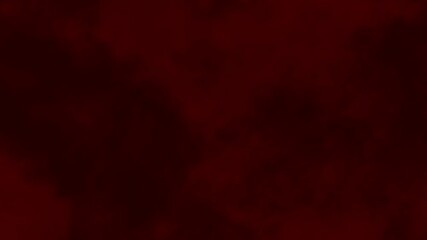 Wall Mural - Slow moving dark red clouds, fog, or smoke create moody and atmospheric texture, abstract background for horror or cinematic projects