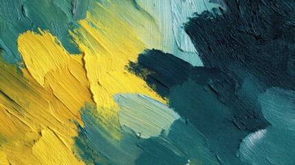 Canvas Print - Colorful Abstract Painting with Rich Textures and Bold Tones