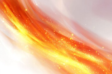 Wall Mural - Vibrant swirling energy with golden hues and sparkling details across a soft pastel background