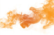 © All in Stock - Orange smoke fire frame isolated on transparent or white background, featuring colorful smoke and fog overlay, ideal for design, decoration, graphics, and artistic projects.