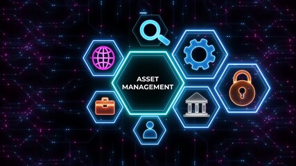 Asset management. Business, Technology, Internet and network concept.