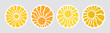 © ✦ Bizarre Factory ✦ - Retro sun or flower sticker set in yellow and orange with groovy abstract wavy rays on a gray background. Sun round shaped stickers. Perfect for summer decals, posters, and prints