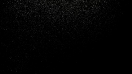 Wall Mural - dark glittering dust texture with sparkling particles in black background for wallpaper or commercial banner
