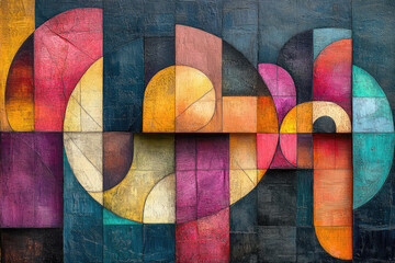 Wall Mural - a dance of light, texture, and imagination