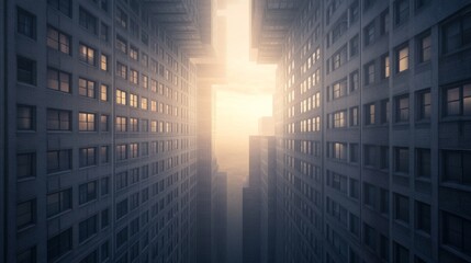 Wall Mural - Modern city architecture cityscape buildings 