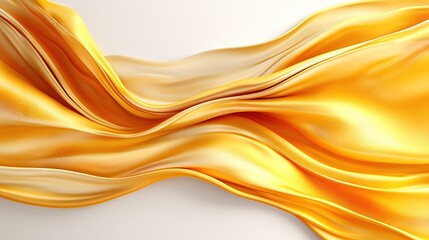 Wall Mural -   A photo of a yellow cloth with a wavy texture on the upper and lower edges, swaying in the breeze