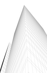 Canvas Print - architectural building. design 3d background