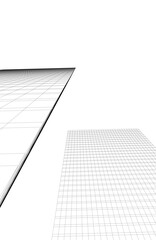 Canvas Print - architectural building. design 3d background