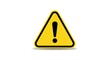 © Alfisyahril - General Warning Symbol with Exclamation Mark in Yellow Triangle and Black Border on White Background for Safety and Hazard Alerts