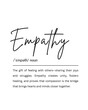 © Crox Studio - Empathy Definition Wall Poster, Positive Mindset Digital Print, Printable Artwork for Home Office Decor