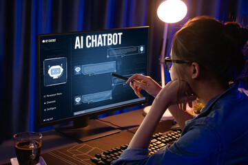Generative AI virtual assistant tools for prompt engineer and user for ease of engage artificial intelligence AI technology help people to work with generative AI functions by prompting the AI brisk