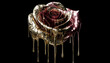 © Oleksiy - Rose melting dripping metal falling wealth.