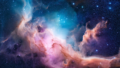 Wall Mural - Nebula Cosmica En Colores Pastel