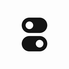 toggle buttons icon sign vector