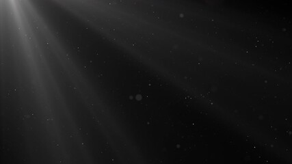 Wall Mural - Flickering abstract Dust Particles motion. Volumetric light. Seamless loop