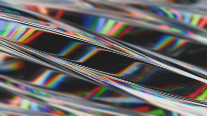abstract 3d iridescent dispersed glass background shape wallpaper
