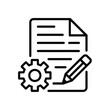 © MSTASIA - Document creation and editing with a gear icon