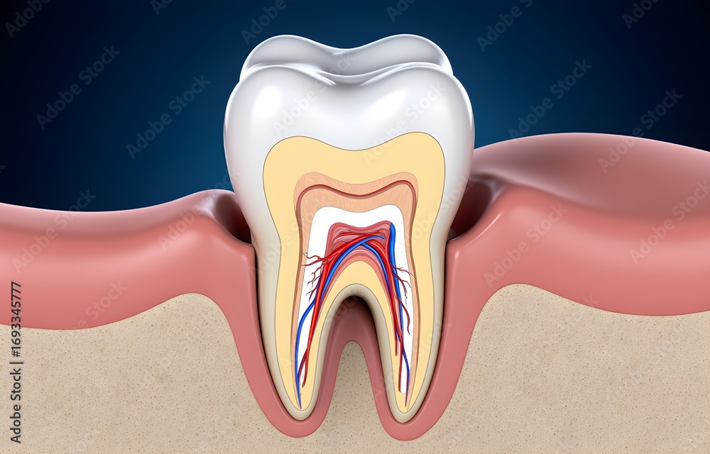 human tooth anatomy Stock Illustration | Adobe Stock