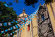 San Miguel de Allende, Mexico - February 8, 2025: Church of Immaculate Conception also known as The Nuns in San Miguel de Allende, Guanajuato, Mexico.