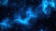 © FoxGrafy - Ethereal blue cosmic nebula in deep space