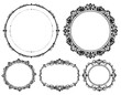 © yil - Ornate circular and oval frames