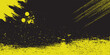 © achtopik - Yellow and black dirty grunge texture background. Rough and messy brush stroke design. Vector illustration