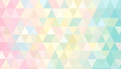 Pastel triangle mosaic pattern