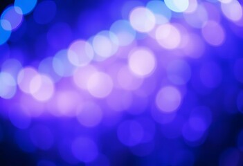 Wall Mural - Abstract blue-purple bokeh gradient, soft focus, blurred lights,  abstract, gradient