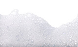 Soap foam or shampoo Soap foam texture or shampoo surface with bubble isolated with clipping path on background.