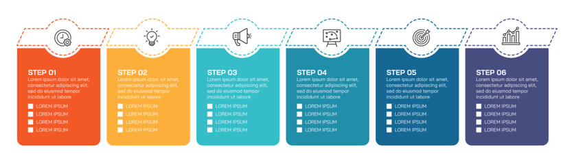 Wall Mural - steps business data visualization timeline process infographic template design with icons. simple in