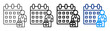 © Naba - Work Schedule Icon Different Style Outline Collection Set