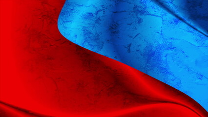 Wall Mural - high contrast red and blue grunge smooth gradients abstract background