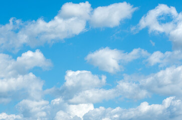 Wall Mural - white clouds in blue sky.