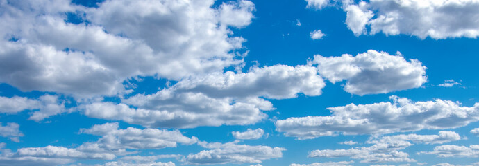 Wall Mural - white clouds in blue sky.