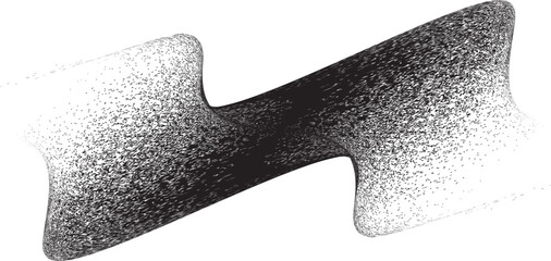 Wall Mural - sprayed black wavy line .graffiti art design . noise dispersion logo . spray effect .grunge curved l