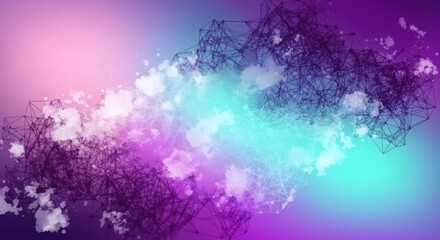 Wall Mural - abstract mesh and cloudlike textures in gradient hues