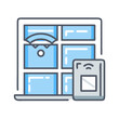 © Zahadur - Smart window sensor system for home automation featuring remote control and wireless connectivity