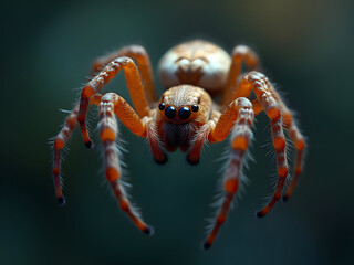 Wall Mural - spider on the web macro