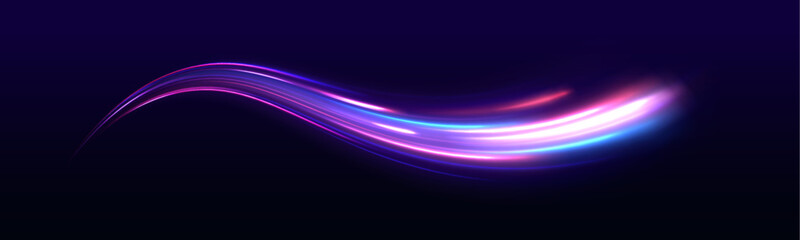 Wall Mural - Abstract vector fire circles, sparkling swirls and energy light spiral frames. Big data traffic visualization, dynamic high speed data streaming traffic.