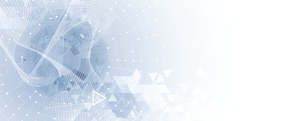 New technology and business abstract modern background