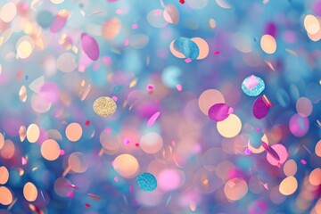 Colorful party confetti pattern bokeh effect background backgrounds glitter illuminated.