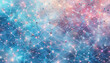 © Ahmad - Abstract network of glowing nodes and connecting lines, representing data flow and interconnectedness in a digital universe with a soft, ethereal glow and vibrant colors