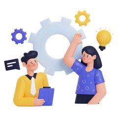 Wall Mural - Management  illustration PNG File