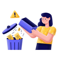 Wall Mural - Delete  illustration PNG File