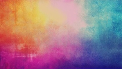 Wall Mural - vibrant abstract gradient texture blending warm reds oranges yellows with cool blues pinks and purples ideal for backgrounds banners and digital art
