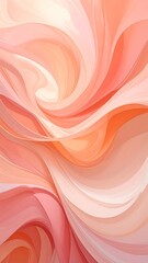 Canvas Print - Abstract pink and orange swirls creating a stunning visual effect