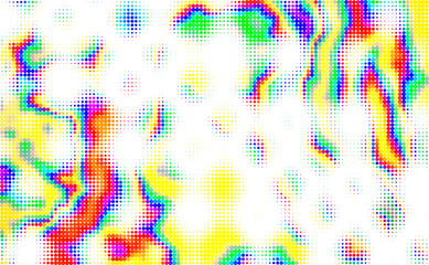 Wall Mural - vector halftone gradient effect. light pastel colours abstract background. retro 80's style colors a
