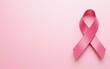 © wang - Set of Breast cancer awareness month social media post template design. Editable banner with pink background and ribbon illustration. High quality